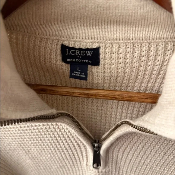 J. Crew Factory Men's Quarter Zip Sweater - Picture 2 of 5